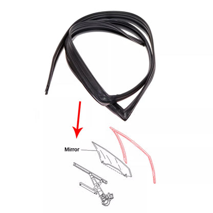 Front Glass Run Channel Seal for Mitsubishi Lancer Libero 1993-1996