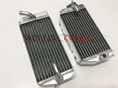 Aluminum Radiator + Blue Silicone Hose for Honda CRF450R (2002-2004)