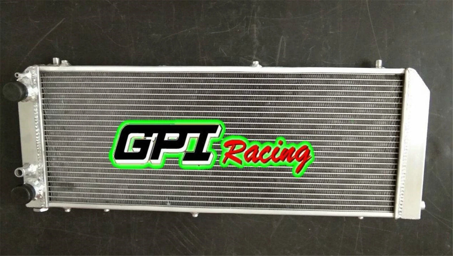 Aluminum Radiator + Fan + Shroud for Audi 100 44, 44Q, C3 1.8 quattro (1982-90)