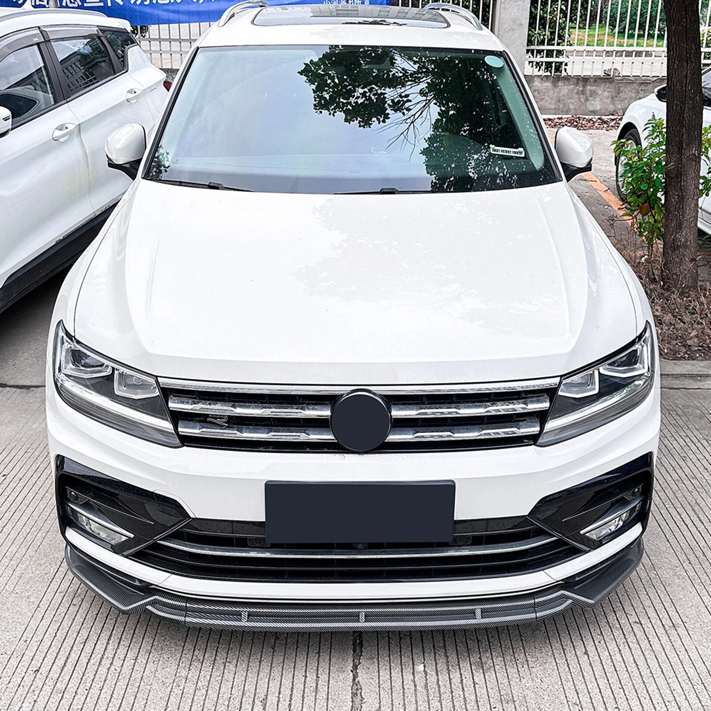 Alerón de parachoques delantero para VW Tiguan MK2 Rline (2017-2020)