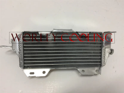 Aluminum Radiator + Blue Hoses for Kawasaki KX125 KX 125 (1990-1991)