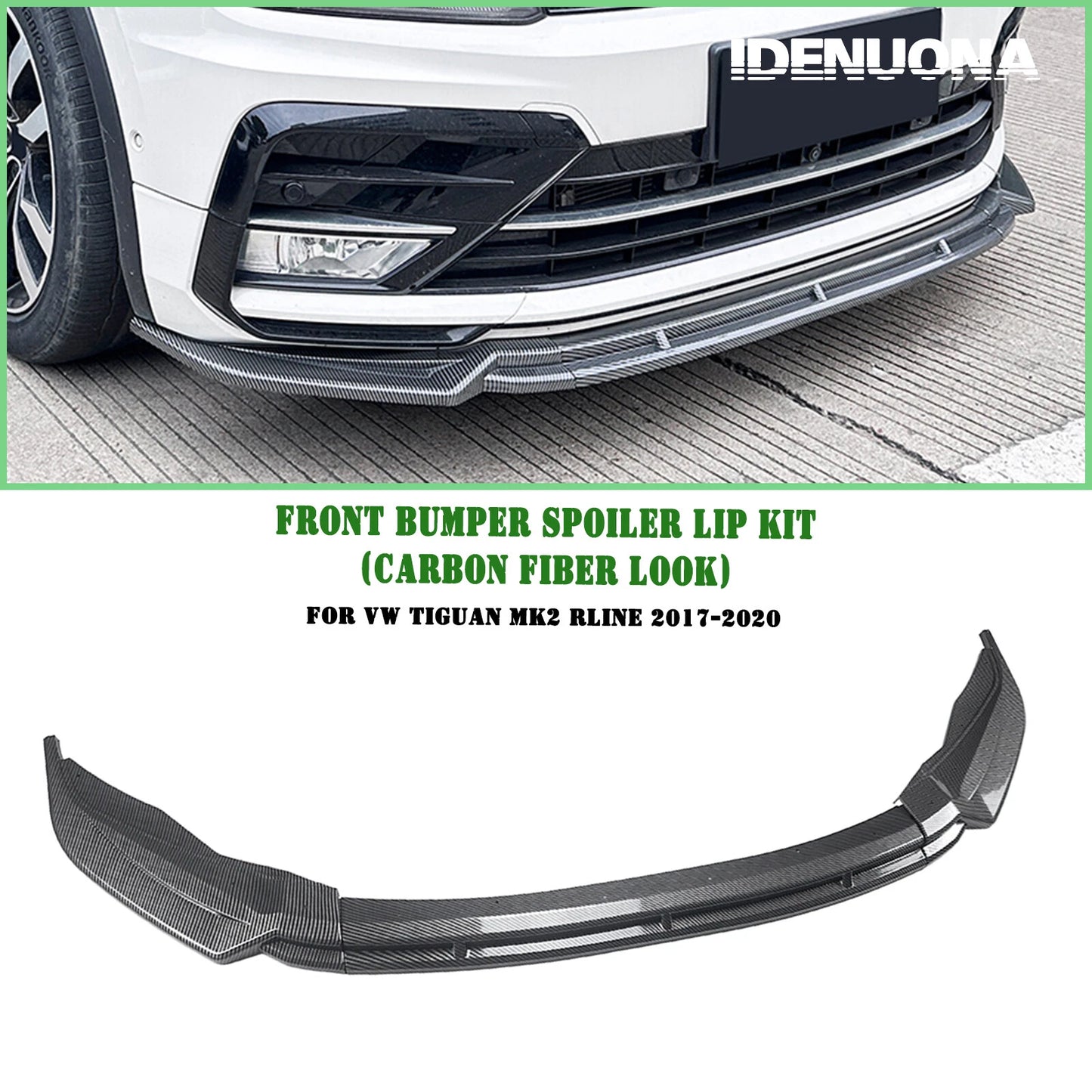 Alerón de parachoques delantero para VW Tiguan MK2 Rline (2017-2020)
