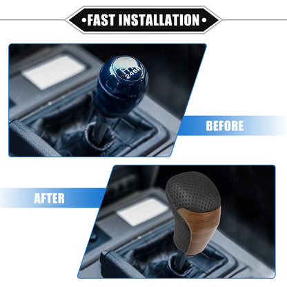 Automatic Gear Shift Knob for Toyota Highlander 2014-2019 Black Yellow