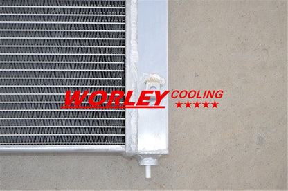 Aluminum Radiator + Blue Hoses for Holden Commodore VS V6 3.8L (1995-1997)