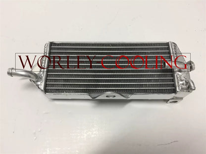 Aluminum Radiator + Blue Hoses for Kawasaki KX125 KX 125 (1990-1991)