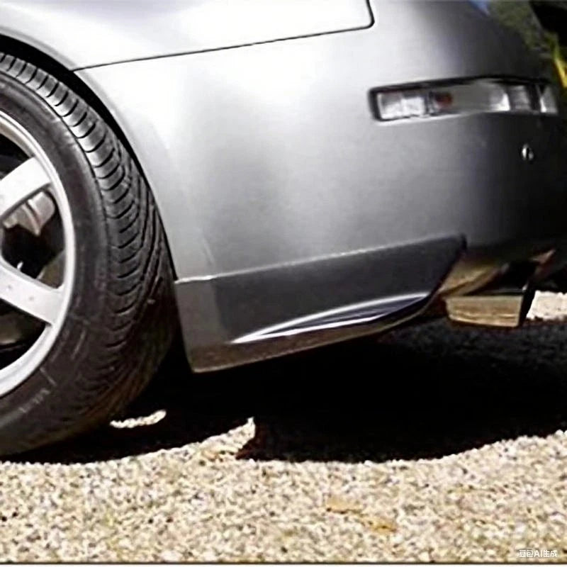 Real Gloss Carbon Fiber Rear Bumper Side Splitter for Nissan 350Z Z33 ...