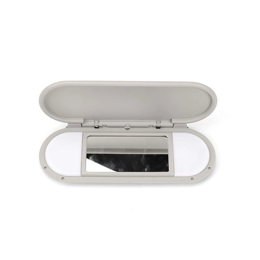 1 x Gray Sun Visor Mirror Cover for MINI Cooper F55 F56 F60 (2015-2022)