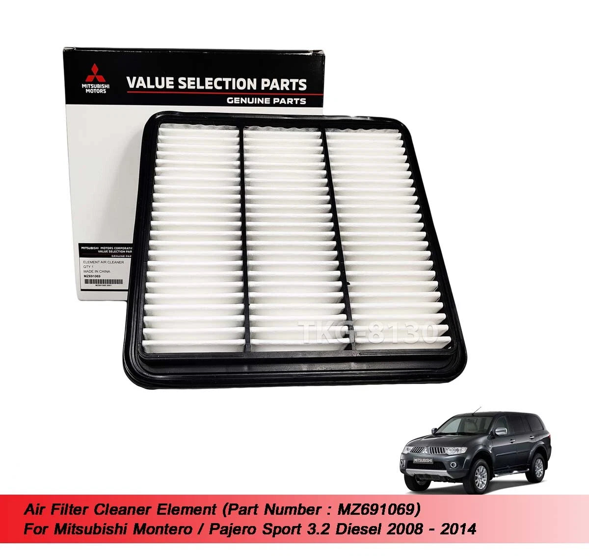 Air Filter for Mitsubishi Montero Pajero Sport 3.2 Diesel (2000-2006)