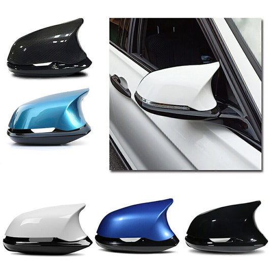1 Pair Carbon Fiber Look Rearview Mirror Covers for BMW F20 F22 F30 (2012-2019)