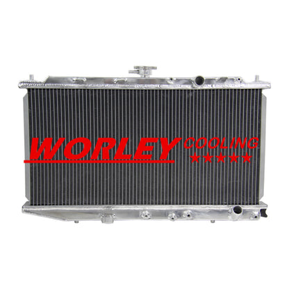Aluminum Radiator + Fan for Honda Civic ED CRX 1.5/1.6L I4 (1987-1991)
