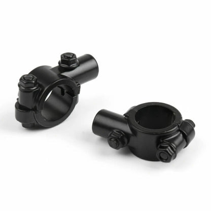 1" Handlebar Clamp for Motorcycle Bike - 10MM Thread Mirror Mount