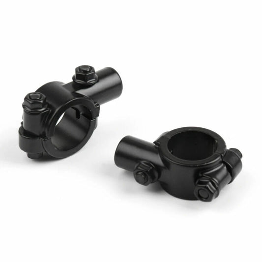 1" Handlebar Clamp for Motorcycle Bike - 10MM Thread Mirror Mount