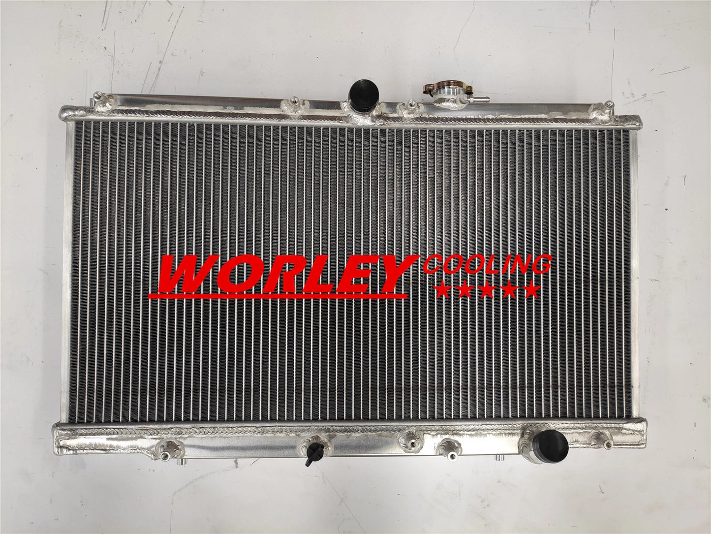 Aluminum Radiator + Fan for Honda Prelude 2.2L, Accord CD (1993-2001)
