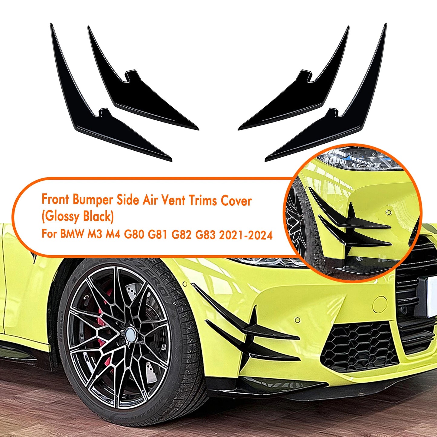Air Vent Trims Covers for BMW M3 M4 G80 G81 G82 G83 (2021-2024)