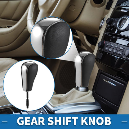 Automatic Gear Shifter Knob for BMW 1 Series E81 2006-2011 Faux Leather Chrome
