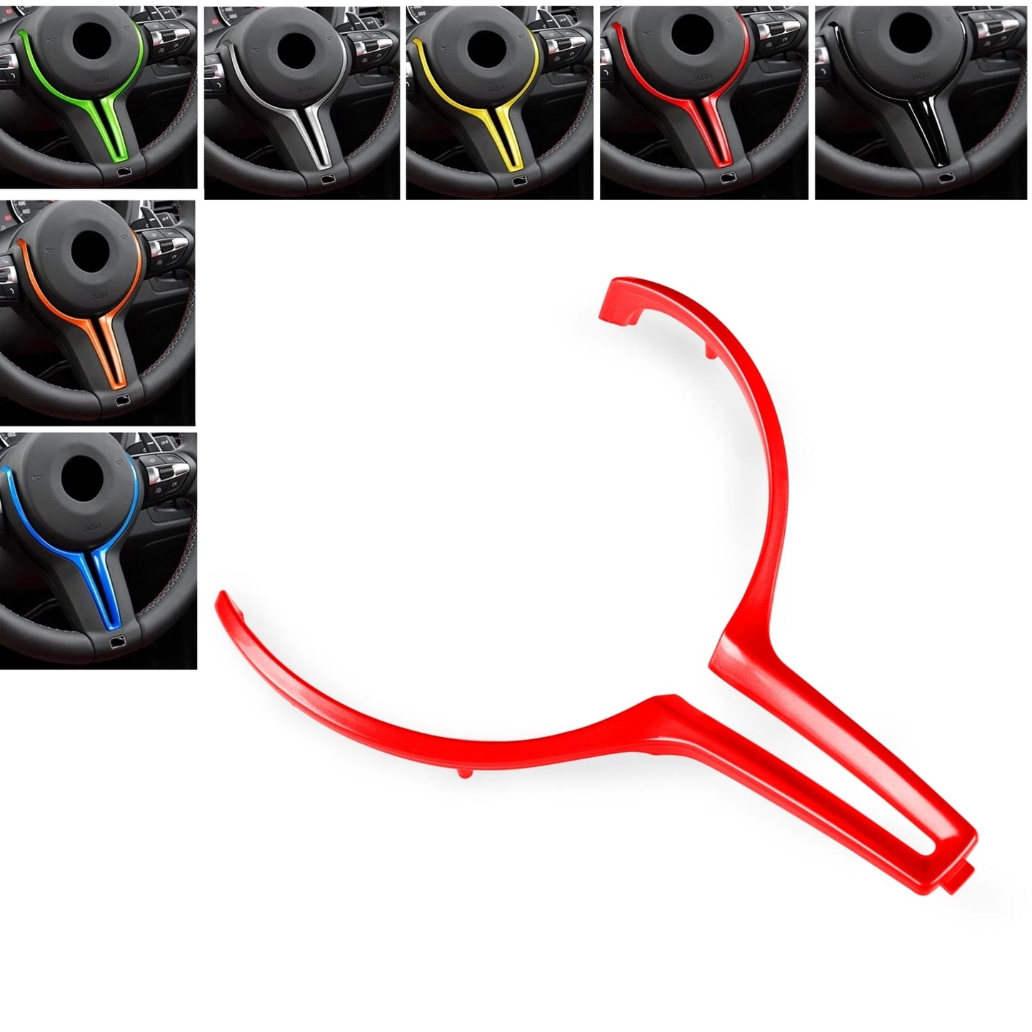 1 x Red Steering Wheel Cover for BMW M Series F10 F80 F82 F87 (2014-2018)
