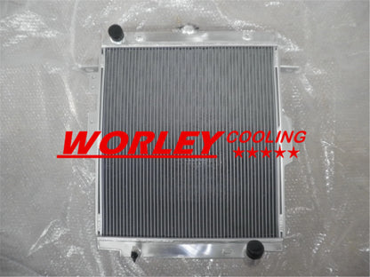 Aluminum Radiator + Blue Hose for Landcruiser HDJ78 HDJ79 HZJ78 HZJ79 (1990-2007)