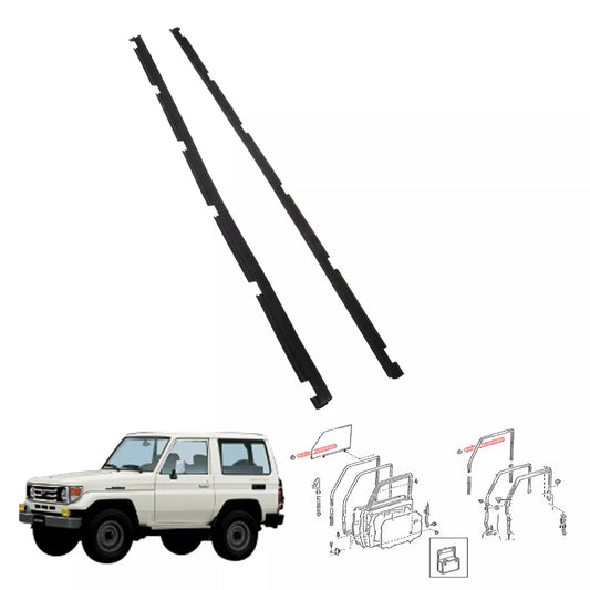 FRT Door Glass Outer Weatherstrip for Toyota Land Cruiser HZJ79 VDJ76