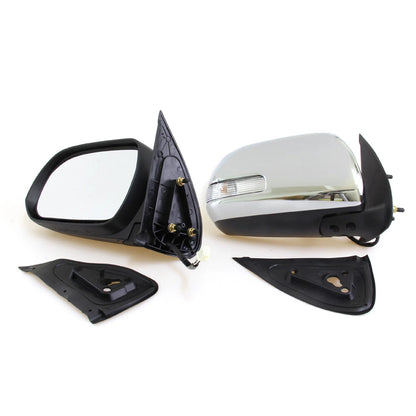 Chrome Electric LED Door Wing Mirror for Toyota Hilux MK7 SR5 Hilux