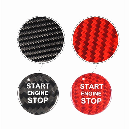 1 x Carbon Fiber Engine Button Cover for Alfa Romeo Giulia, Stelvio (2017-up)