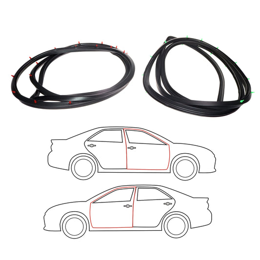 Front Door Weatherstrip x2 for Toyota Crown S50 RS50 MS50 MS55 1967-1971