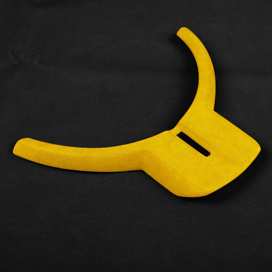 1 x Yellow Leather Steering Wheel Cover for Subaru BRZ, Toyota GT86 (2012-2020)
