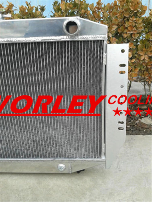 Aluminum Radiator + Fan for Jeep Cherokee/Wagoneer J10 J20 5.9 V8 (1972-1988)