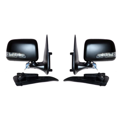 x2 Door/Wing Mirror Black LED for Toyota Hilux MK5 D4D 2.5TD 2001-2005