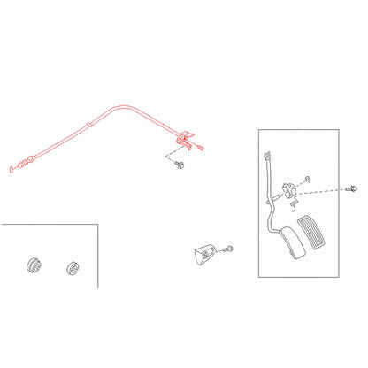 Short Throttle Cable for Nissan Sentra Sunny B13 B14 GA16DE 1990-1999