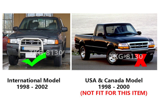 1 x Black Tailgate Handle for Ford Ranger (1998-2002)
