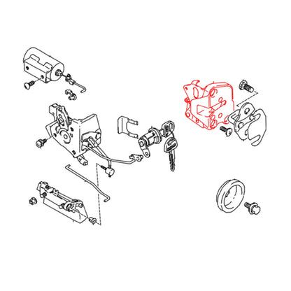 Tail gate Lock Latch for Suzuki Geo GMC Tracker Chevrolet Vitara 1989-1998