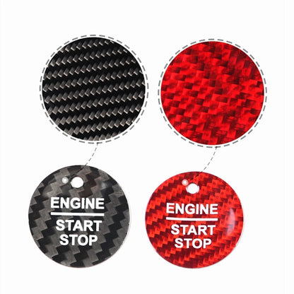 1 x Carbon Fiber Engine Button Cover for Ford F150, Explorer, Mondeo (2016-18)