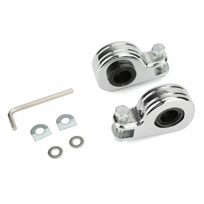 1.25" Highway Crash Bar Foot Pegs for Harley Dyna (2006-2017)
