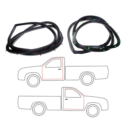 Door Weatherstrip Rubber x2 for Mitsubishi Triton Forte L200