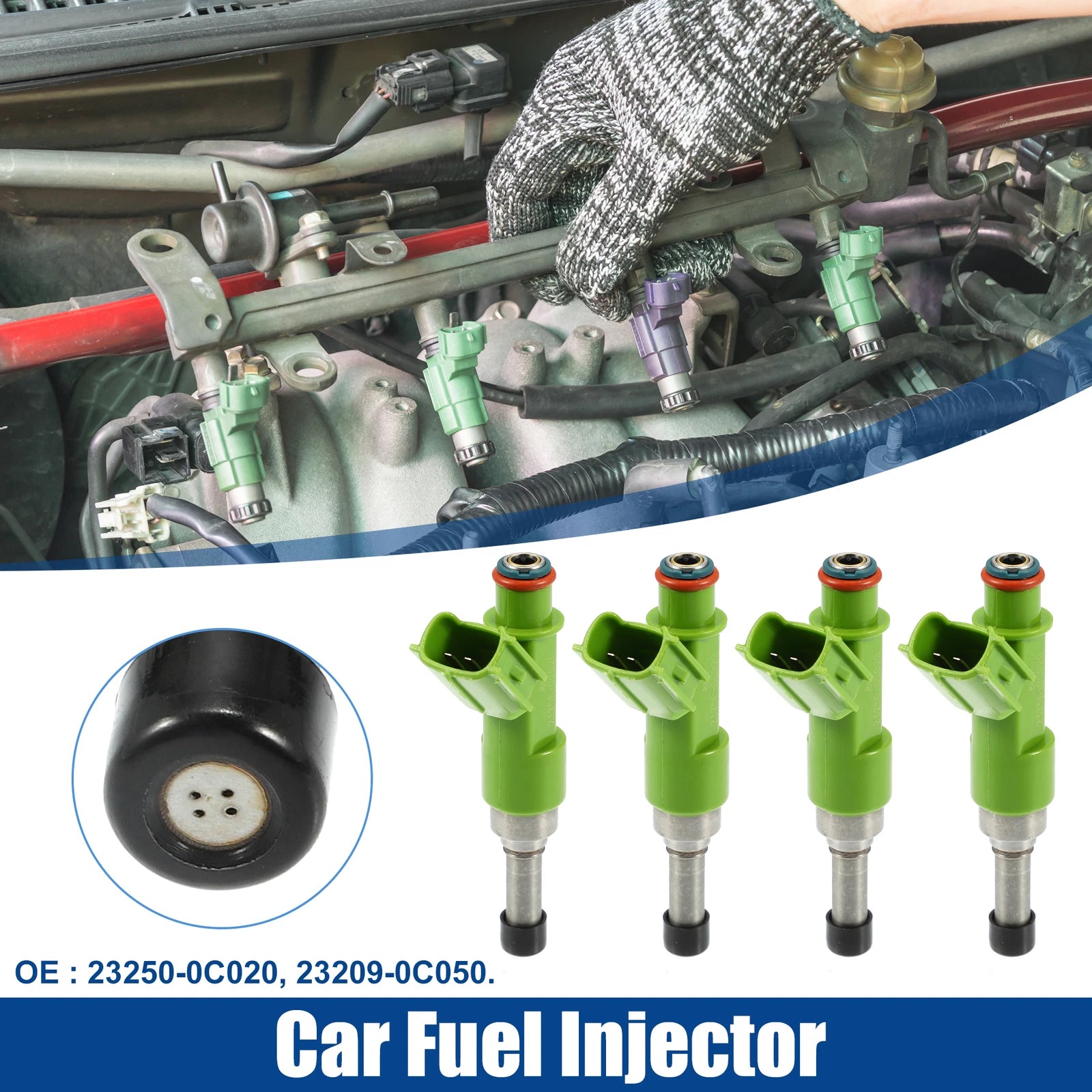 4 x Fuel Injector Nozzles for Toyota Hilux Vigo, Land Cruiser (2005-20 ...