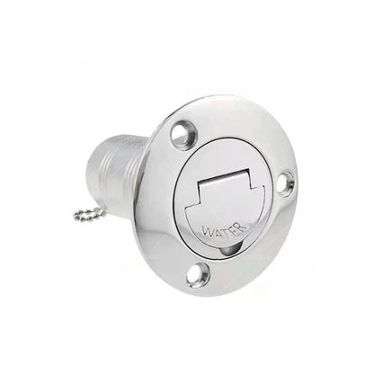 1-1/2" Marine Boat Keyless Water Deck Fill Filler for Polished 316 Stainless Steel