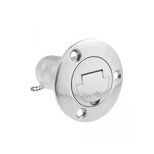 1-1/2" Marine Boat Keyless Water Deck Fill Filler for Polished 316 Stainless Steel