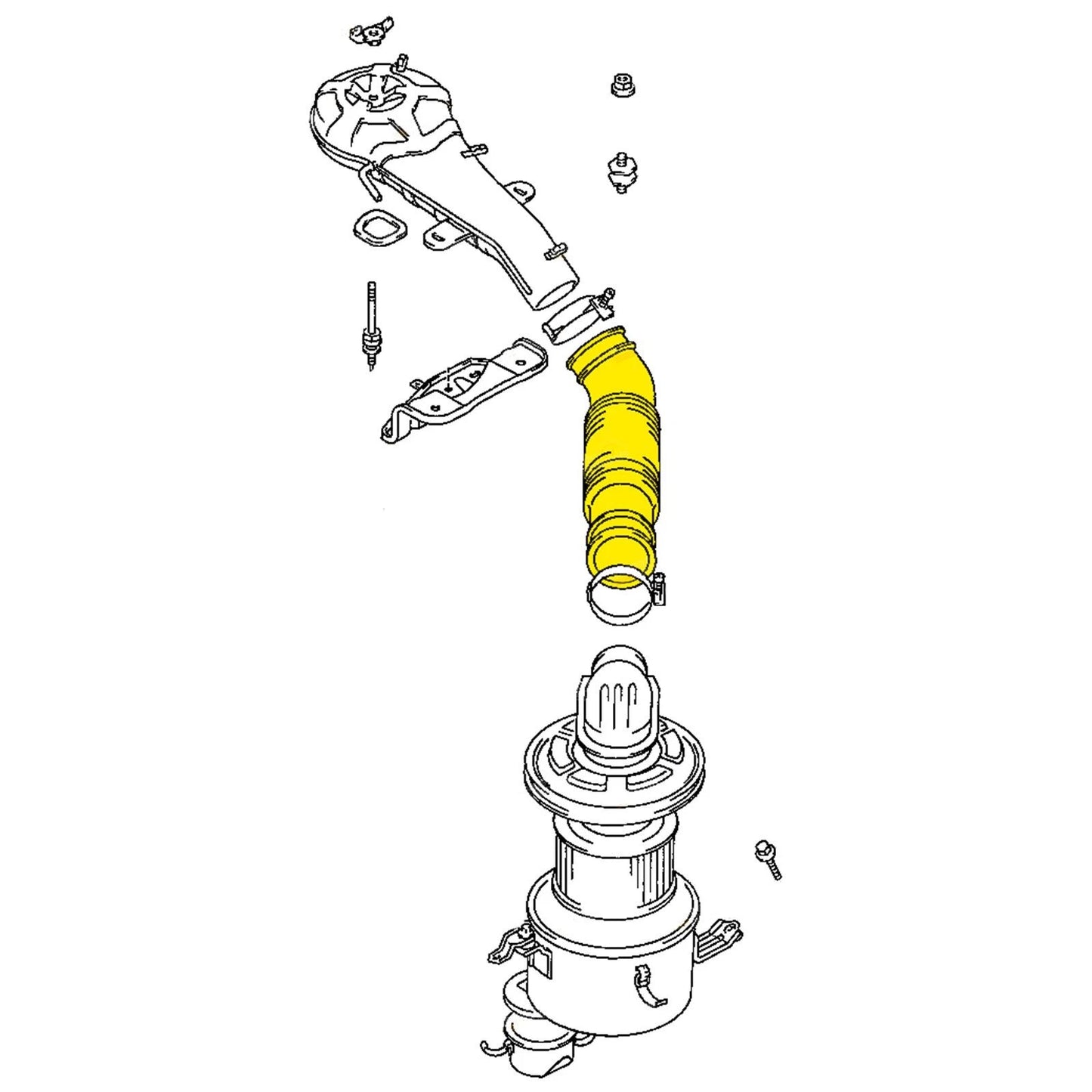 Air Hose for Toyota Hilux RN85 RN90 RN105 RN106 RN110 RN130 22R 2.4L (88-97)