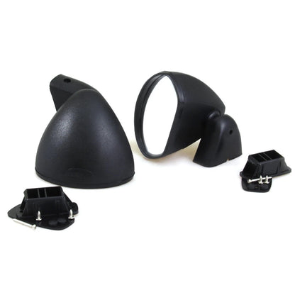 Black Door Mirror x2 for Mazda 323/808/616/R100/RX2/RX3/929/RX4