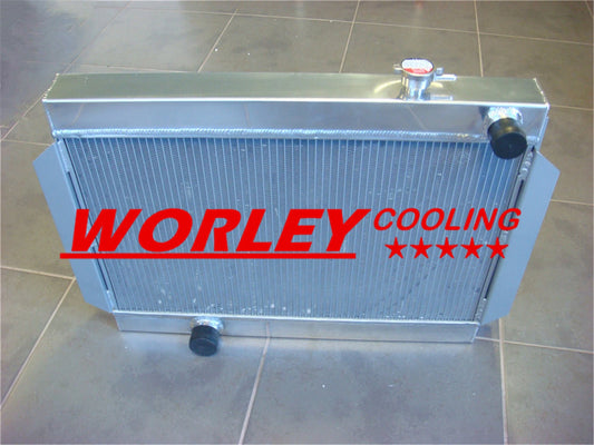 Aluminum Radiator + Fan for Holden Kingswood HQ HJ HX HZ Torana LH LX (1971-1980)