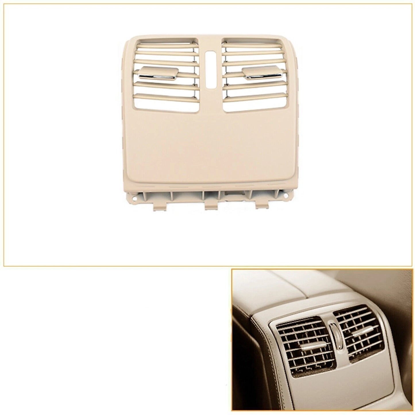 1 x Beige Rear Air Outlet Vent Cover for Mercedes Benz CLSW218 CLS300 350 (2012-2018)