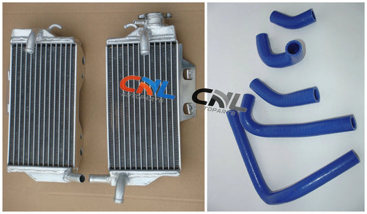 Aluminum Radiator + Blue Hose for Honda CR250R (2005-2007)
