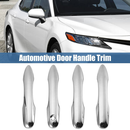 Automotive Door Handle Covers for Toyota Camry (2018-2023) Chrome Silver Tone