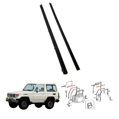 FR Door Glass Inner Weatherstrip for Toyota Land Cruiser LJ72 RJ73 PZJ75