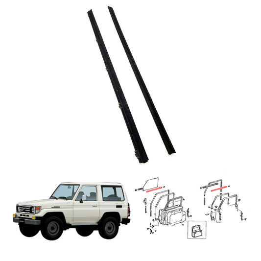 FR Door Glass Inner Weatherstrip for Toyota Land Cruiser LJ72 RJ73 PZJ75