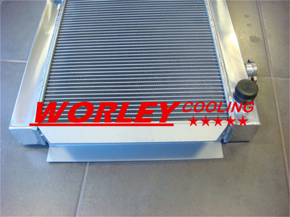 Aluminum Radiator + Fan for Holden Kingswood HQ HJ HX HZ Torana LH LX V8 (1971-1980)