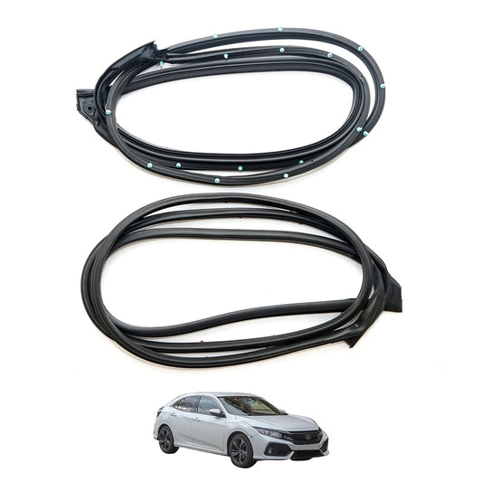 Front Door Weatherstrip Rubber Set for Honda Civic 4DR 2017-2021
