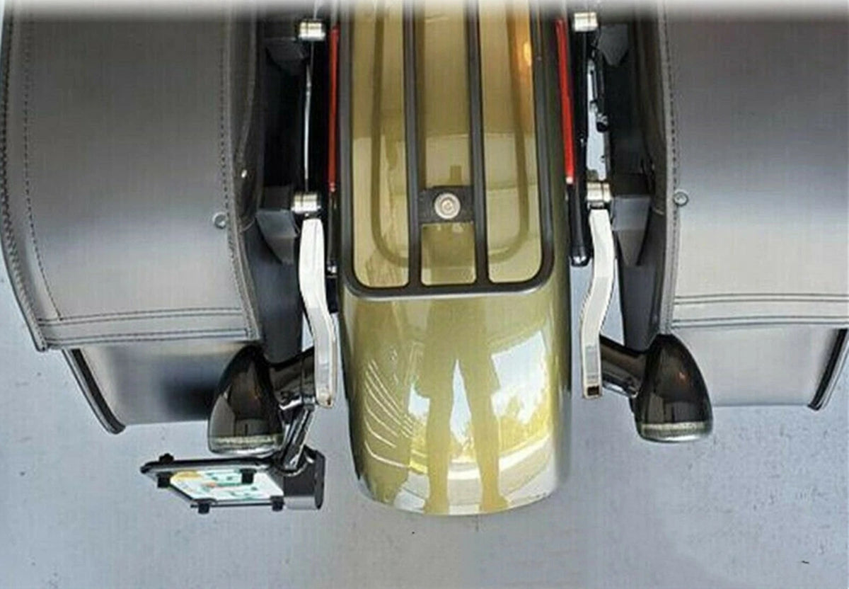 2 x Rear Turn Signal License Plate Extensions for Harley Softail (2000 ...