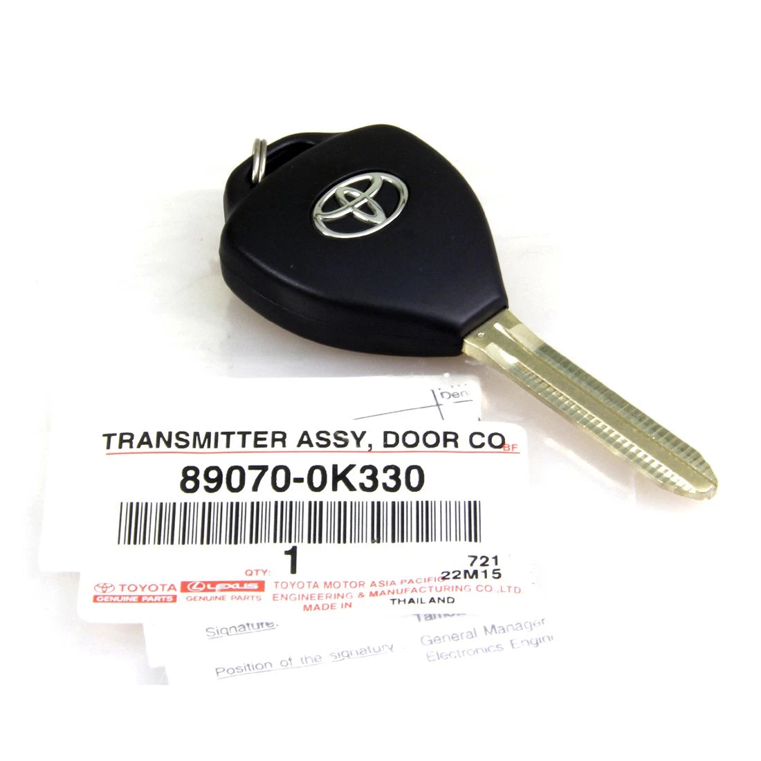 Remote Key Set for Toyota Hilux MK6 SR5 Hilux2004-2011
