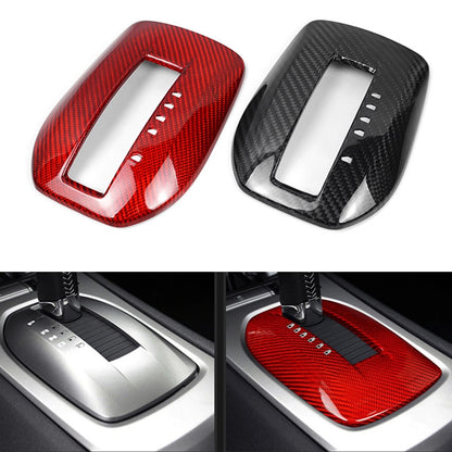 1 x Red Carbon Fiber Gear Shift Panel Cover for Chevrolet Camaro (2010-2015)
